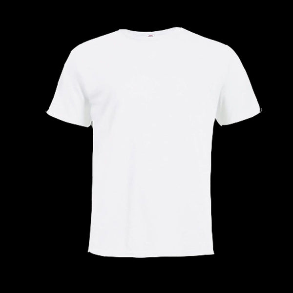 ADULT SHORT SLEEVE TEE 100%  POLYESTER WHITE S