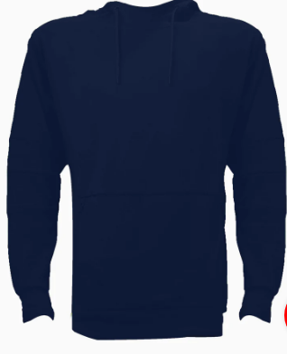 Unisex Active Fleece Hoodie - Navy Blue