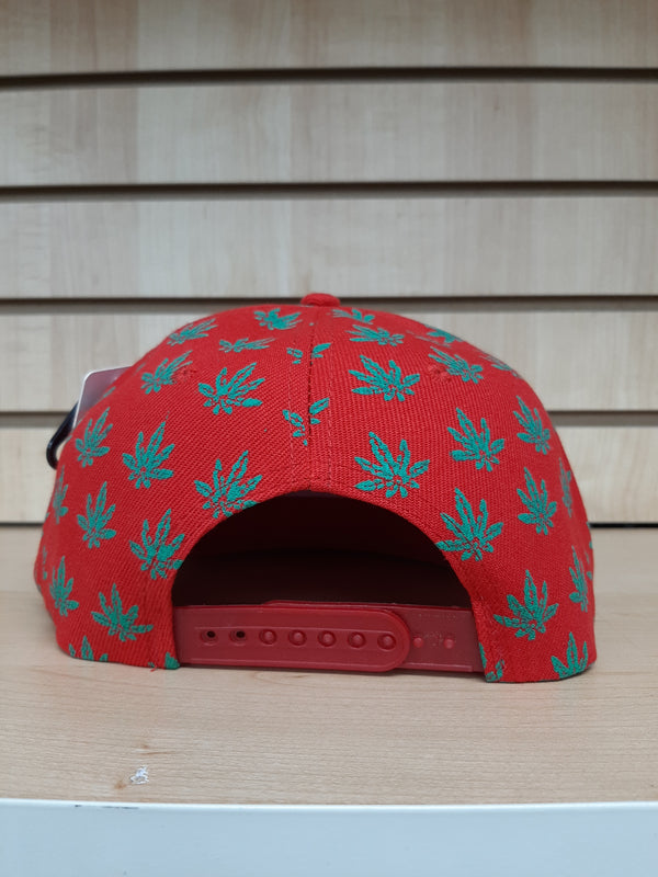 CAPS DESIGNERS HEMP LEAF SNAPBACK  HBQ- 4646