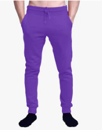 Unisex  Fleece Perfect Jogger Purple Pants L