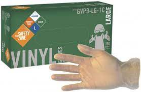 DISPOSABLE VINYL GLOVES L