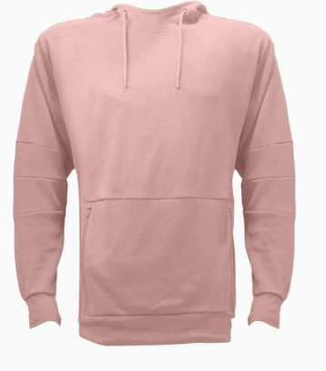 Unisex Active Fleece Hoodie - Powder Pink  S