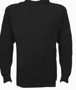 Unisex Active Fleece Hoodie - Black