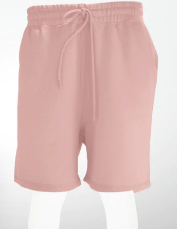 Unisex French Terry Powder Pink Shorts