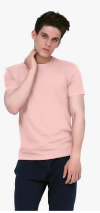 POWDER PINK T SHIRT XXL