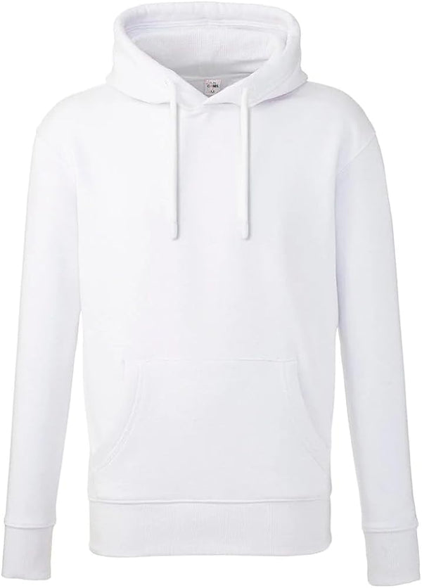 ADULT PULLOVR HOODIE W/O 100%  POLYESTER WHITE M