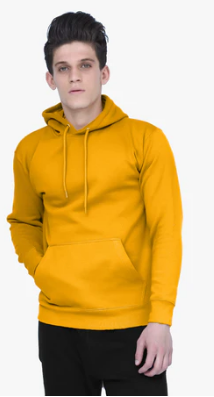 Unisex Fleece Perfect Pullover Gold Hoodie S