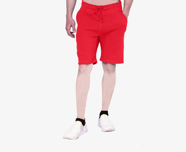 UNISEX CLASSIC PERFECT FLEECE SHORTS  RED XL