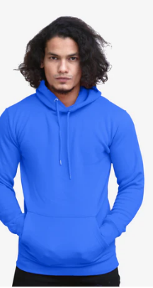 Unisex Fleece Perfect Pullover Royal Blue Hoodie L