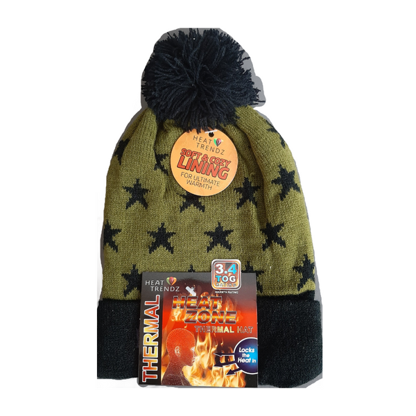 KIDS HEATED HATS 44527 PACK OF 12