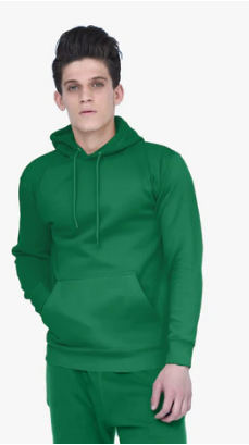 Unisex Fleece Perfect Pullover Kelly Green Hoodie S