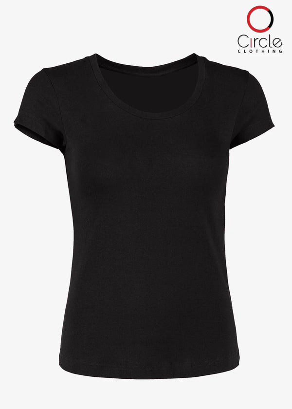 Women's Softlume Jersey Short sleeve Tee Black L