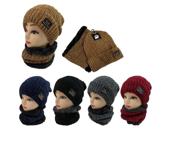 FASHION WINTER MEN HAT 2 SET MIXED COLOR MW054