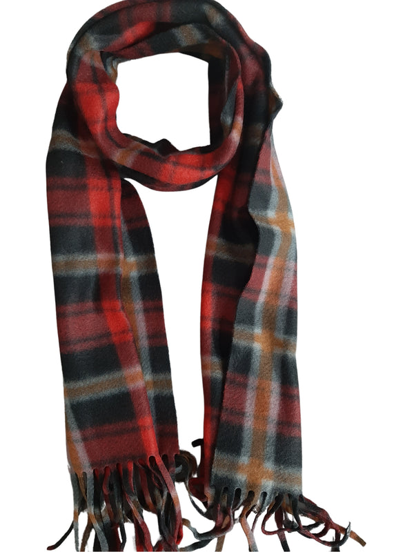 CHECKERED SCARVES ASST 42770