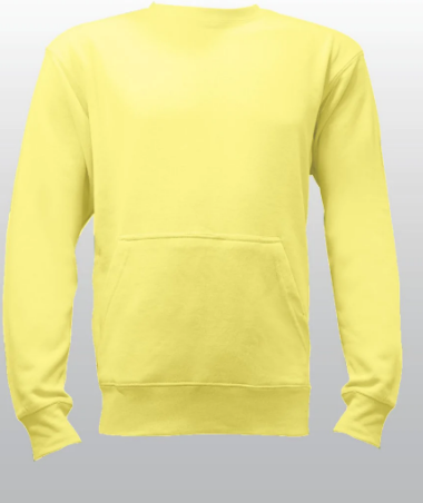 Unisex French Terry Crewneck Banana Sweatshirt with Pocket