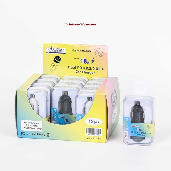 GOBUDEEZ|PD+QC3.0 Car charger| 1 Piece