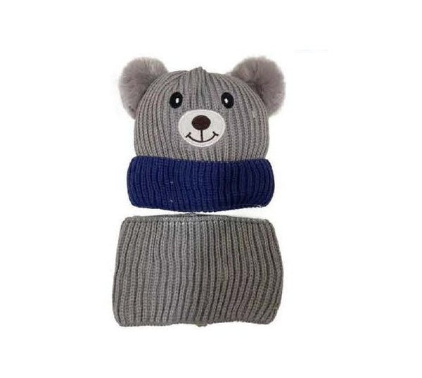 CW 035 WINTER 2 SET KIDS BOY STYLE HAT AND SCARF