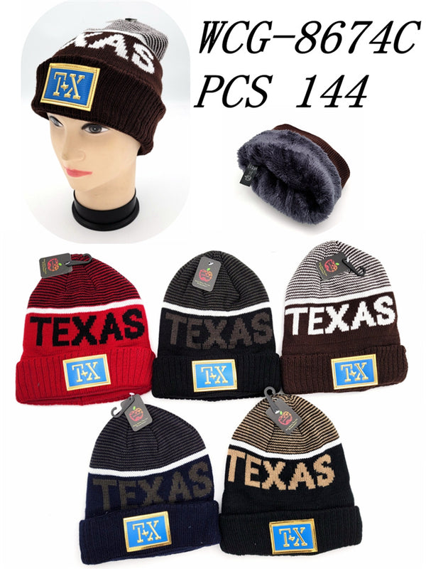 WCG-8674C TEXAS WINTER HAT (MULTI COLOR)